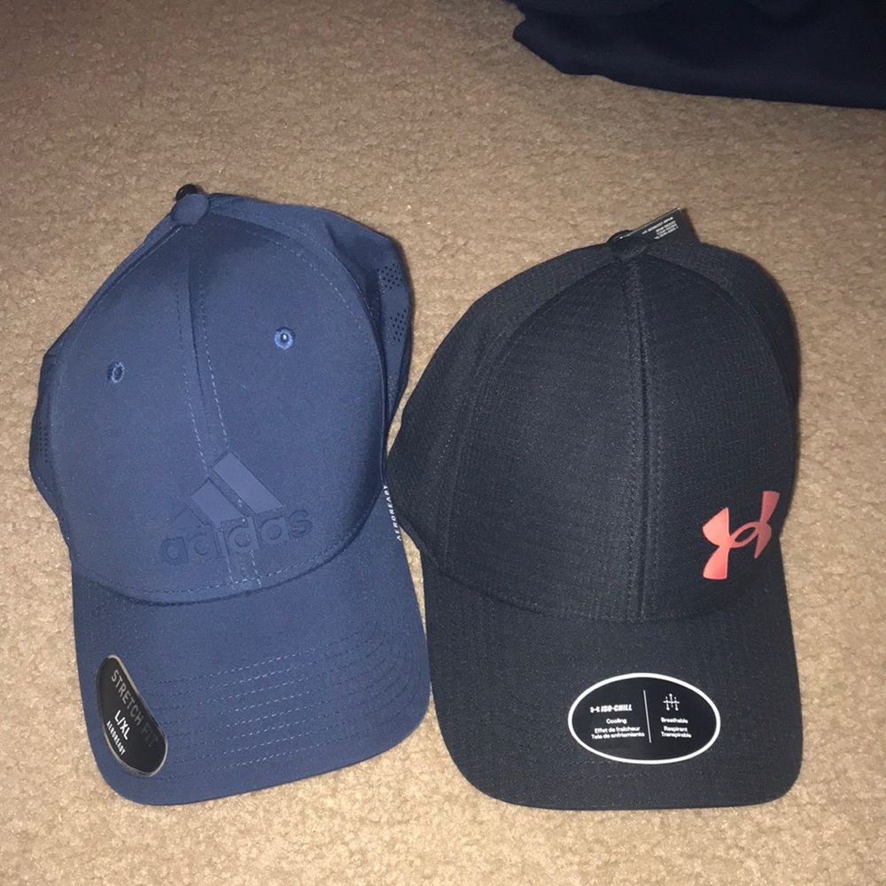 NWT Men’s Adidas & Under Armour hats